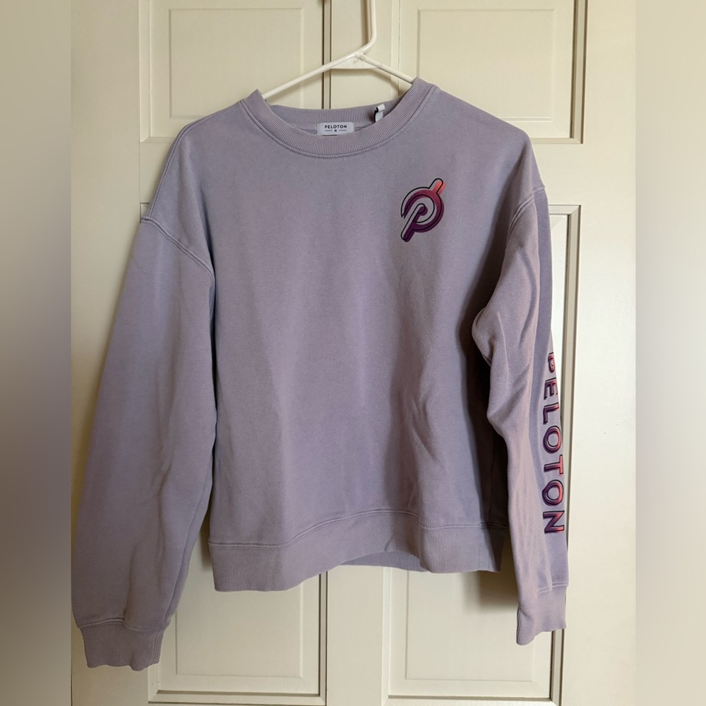 Peloton lightweight medium Purple Sweatshirt